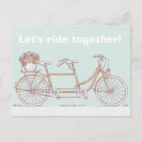 Vintages Tandem-Fahrrad