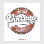 Vintages Tangier-Marokko-Logo Aufkleber (Blatt)