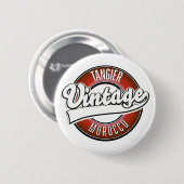 Vintages Tangier-Marokko-Logo Button (Vorne & Hinten)