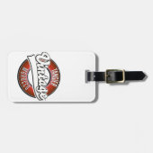 Vintages Tangier-Marokko-Logo Gepäckanhänger (Vorderseite horizontal)