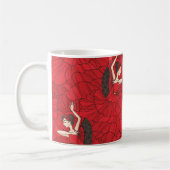 Vintages Tango Flamenco-Tanzmuster Kaffeetasse (Links)