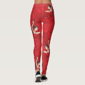 Vintages Tango Flamenco-Tanzmuster Leggings (Rückseite)