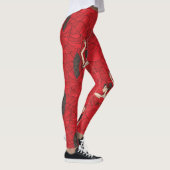 Vintages Tango Flamenco-Tanzmuster Leggings (Rechts)