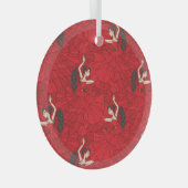 Vintages Tango Flamenco-Tanzmuster Ornament Aus Glas (Vorderseite Rechts)