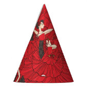 Vintages Tango Flamenco-Tanzmuster Partyhütchen (Links)