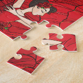 Vintages Tango Flamenco-Tanzmuster Puzzle (Seite)