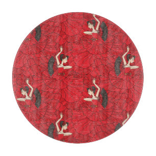 Vintages Tango Flamenco-Tanzmuster Schneidebrett