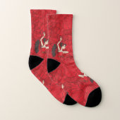 Vintages Tango Flamenco-Tanzmuster Socken (Paar)