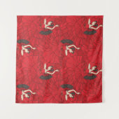 Vintages Tango Flamenco-Tanzmuster Wandteppich (Vorderseite (Horizontal))