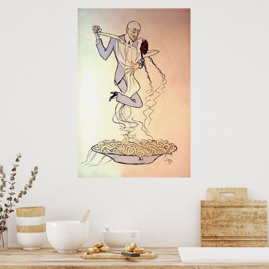 Vintages Tango-Tanzen der 1900er Poster (Küche)