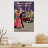 Vintages Tanz- und Autoshow-Poster Poster (Küche)