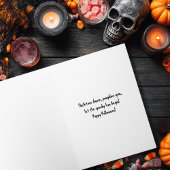 Vintages Tanzen Skeleton Spooky Gothic Karte