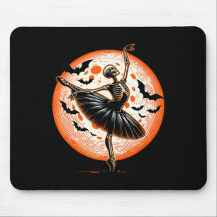 Vintages Tanzen Skelettballett Tanz Halloween Mousepad