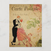 Vintages Tanzpaar der 20er Jahre Postkarte (Vorderseite)