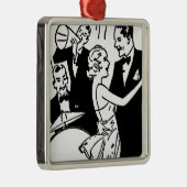 Vintages Tanzpaar Ornament Aus Metall (Rechts)