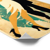 Vintages Tanzpaar Poster (Ecke)