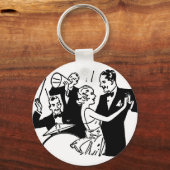 Vintages Tanzpaar Schlüsselanhänger (Vorderseite)