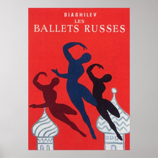 Vintages Tanzposter des russischen Balletts Poster (Vorne)