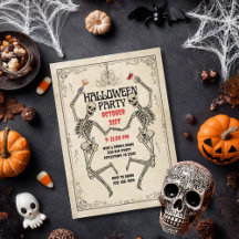 Vintages Tanzskelett Elegantes Gotisches Halloween