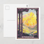 Vintages Tarentaise Reiseplakat Postkarte (Vorne/Hinten)