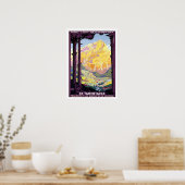 Vintages Tarentaise Tal Frankreich Alpen Reisen Poster (Küche)