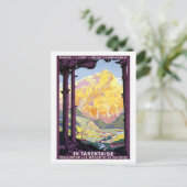 Vintages Tarentaise Tal Frankreich Alpen Reisen Postkarte (Stehend Vorderseite)