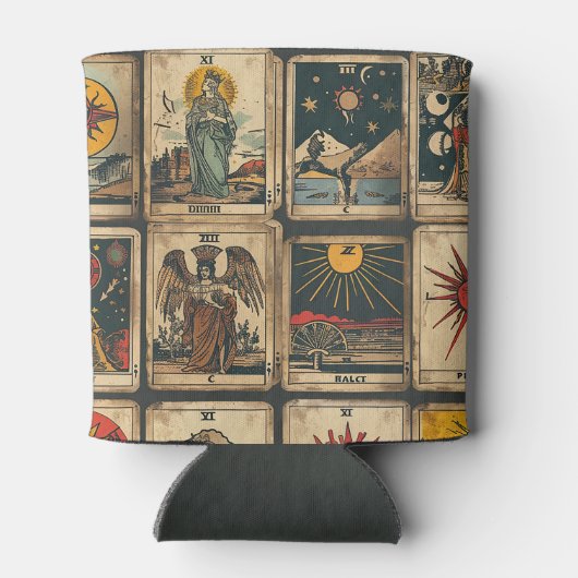 Vintages Tarot Dosenkühler (Rückseite)