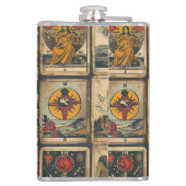 Vintages Tarot Flachmann (Rückseite)