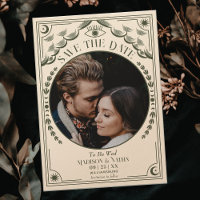 Vintages Tarot Gothic Wedding Foto Save the Date