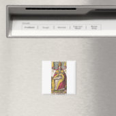 Vintages Tarot hoher Priesterinnen Magnet (In Situ (Geschirrspüler))
