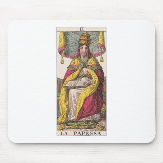 Vintages Tarot hoher Priesterinnen Mousepad (Vorne)