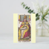 Vintages Tarot hoher Priesterinnen Postkarte (Stehend Vorderseite)