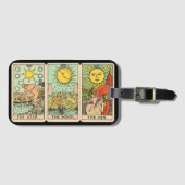 Vintages Tarot-Kartentrio Gepäckanhänger (Vorderseite (Horizontal))