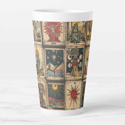 Vintages Tarot Milchtasse (Vorderseite)