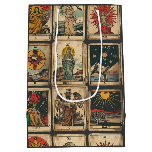 Vintages Tarot Mittlere Geschenktüte (Rückseite)