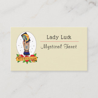 Vintages Tarot Tattoo Business Card Visitenkarte