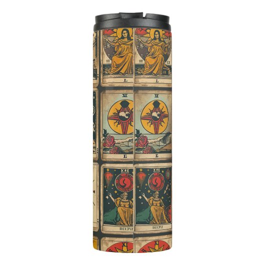 Vintages Tarot Thermosbecher (Rückseite)