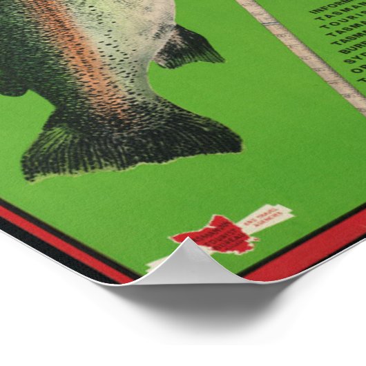 Vintages Tasmania Travel Poster (Ecke)