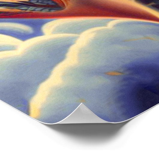 Vintages tattooides Button Poster (Ecke)