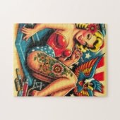 Vintages Tattorium-Button Puzzle (Horizontal)