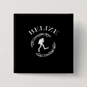 Vintages Tauchen Belize Scuba Ocean Kostüme Gesche Button