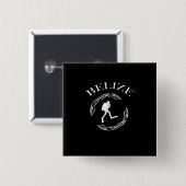 Vintages Tauchen Belize Scuba Ocean Kostümgeschenk Button (Vorne & Hinten)
