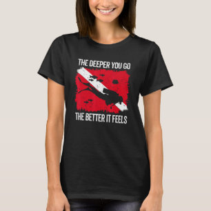 Vintages Tauchen zum Schnorcheln Taucherflagge T-Shirt