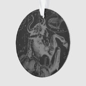 Vintages Taurus-Sternbild von Hevelius Ornament (Vorderseite)