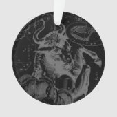 Vintages Taurus-Sternbild von Hevelius Ornament (Vorderseite)