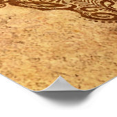 Vintages Taurus Zodiac Poster (Ecke)