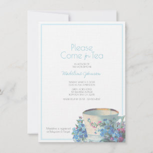Vintages Teacup BABY SHOWER Einladung