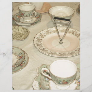 Vintages Tee Party, China Tee Set Shabby Chic