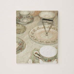 Vintages Tee Party, China Tee Set Shabby Chic Puzzle