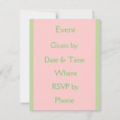 Vintages Tee-Party Einladung (Rückseite)